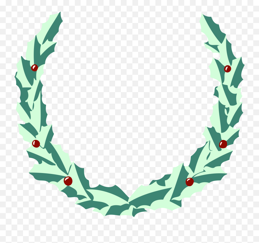 Wreath Vector Clipart Image - Christmas Wreath Vector Png Emoji,Thinking Emoji