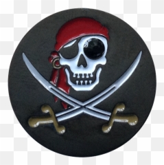 Jolly Roger Pirate Ball Marker Hat - Emblem Emoji