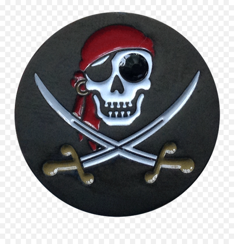 Jolly Roger Pirate Ball Marker Hat - Emblem Emoji,Bahamas Flag Emoji