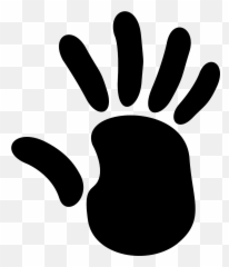 Hand Shape Print Fingers Thumb - Right Prints Emoji