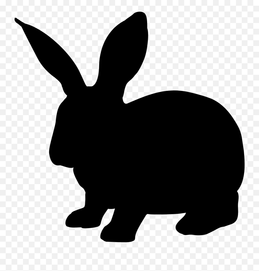 Rabbit Animal Hare Silhouette Nature - Rabbit Silhouette Emoji,Bunny Ears Emoji