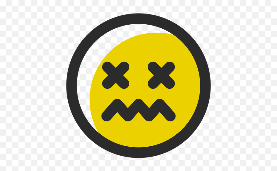 Dizzy Colored Stroke Emoticon - Cross Eyed Smiley Emoji,Dizzy Emoji