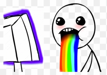 Top Drools Stickers For Android Ios - Puke Rainbow Gif Emoji