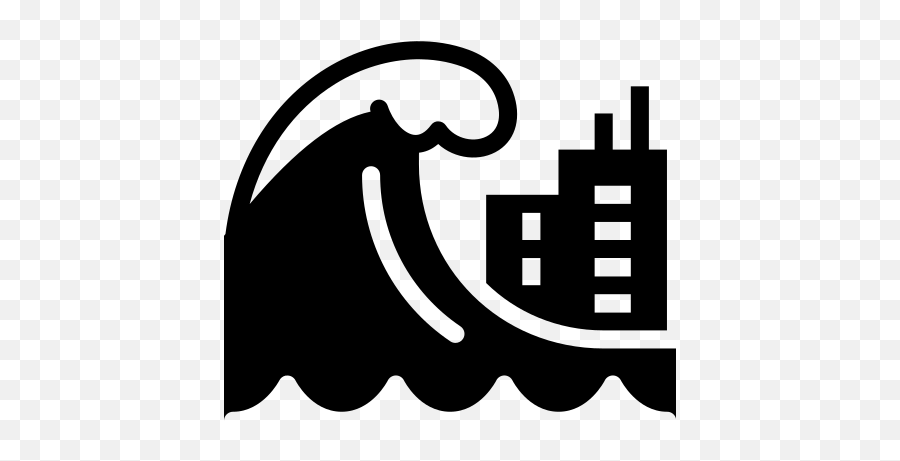 Tsunami Icon - Clip Art Emoji,Tsunami Emoji