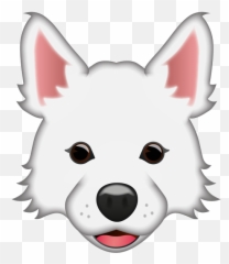 White Shepherd Dog - Cartoon Emoji,Schnauzer Emoji