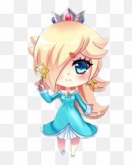 Chibi Mario Princess Rosalina Harmo - Rosalina Emoji,Blonde Princess Emoji