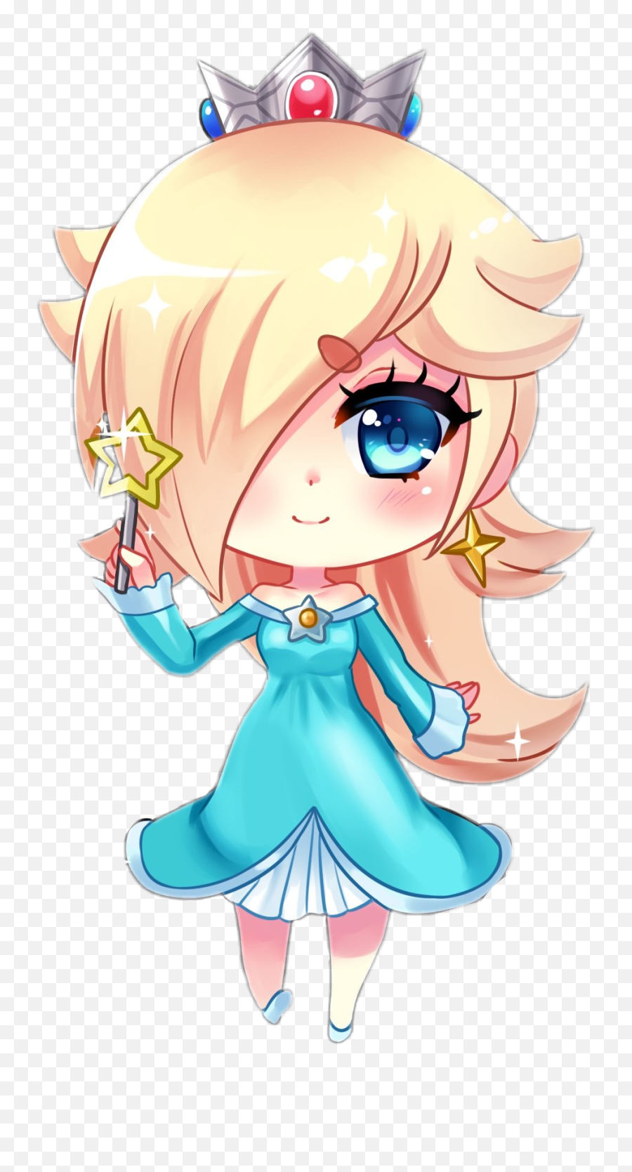 Chibi Mario Princess Rosalina Harmo - Rosalina Emoji,Blonde Princess Emoji