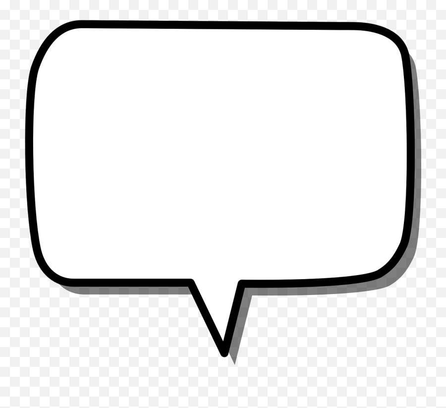 Speech Box Rectangle Shape Message - Thank You For Watching Speech Bubble Emoji,Rectangle Emoticon