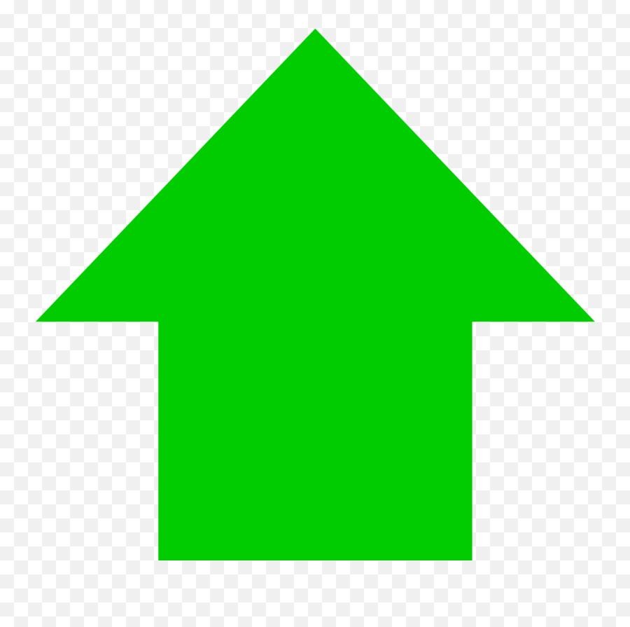 Green Arrow Svg Royalty Free Stock - Green Arrow Icon Png Emoji,Upward Arrow Emoji