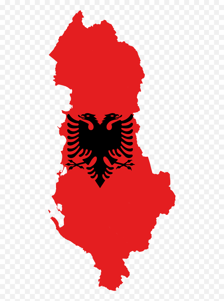 Flag - Albanian Flag And Map Emoji,Montenegrin Flag Emoji
