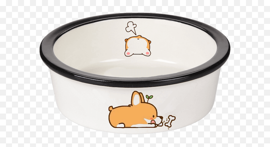 Corgi Pets Bowl Yongchuan Ceramics Coltd - Cartoon Emoji,Corgi Emoji