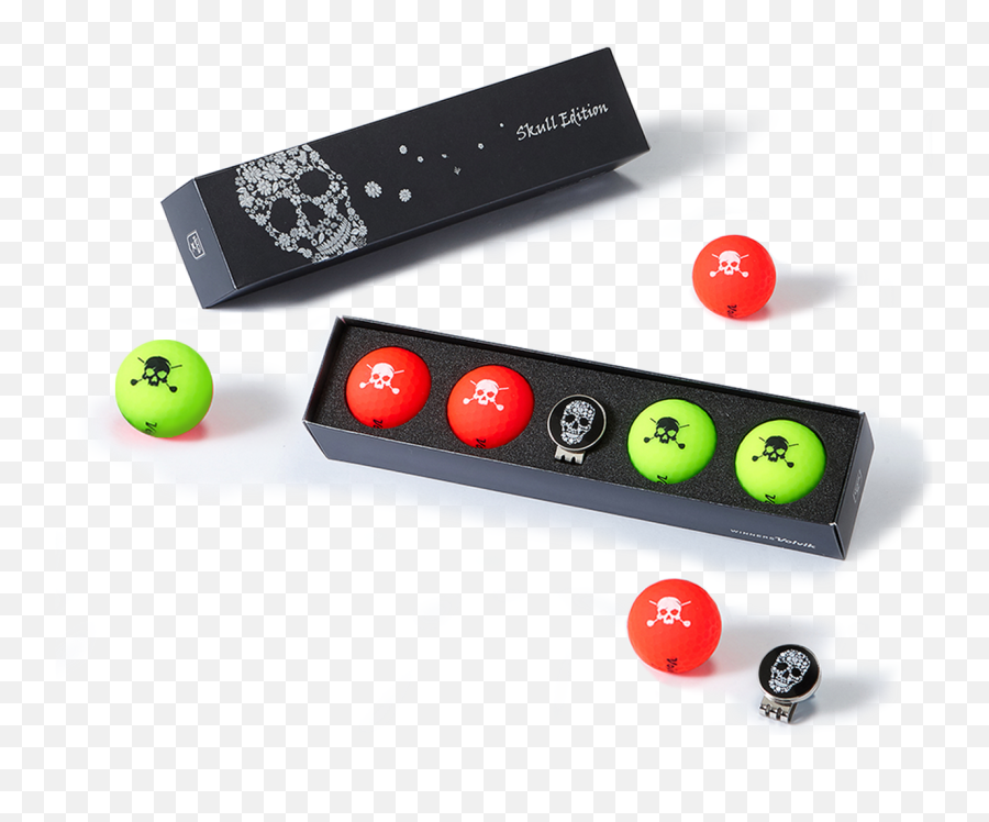 Volvik Skull Pack Golf Balls - Golf Ball Emoji,Skull Emoticon