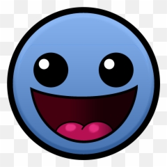 Geometry Dash Silent Difficulty Clipart - Transparent Geometry Dash Easy Face Emoji,Silent Emoji