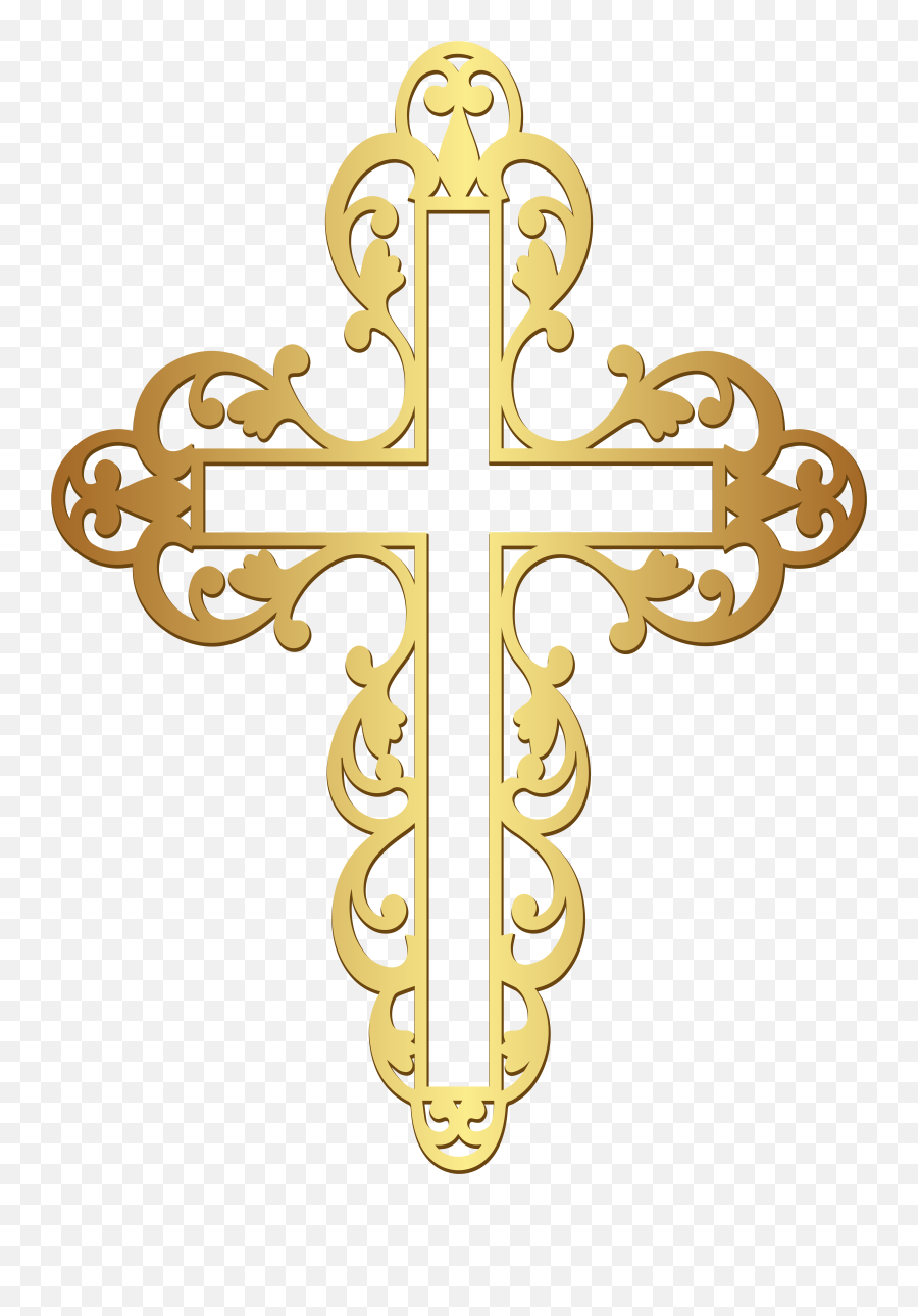 Cross Clipart Clipart - Clip Art Golden Cross Emoji,Crucifix Emoji