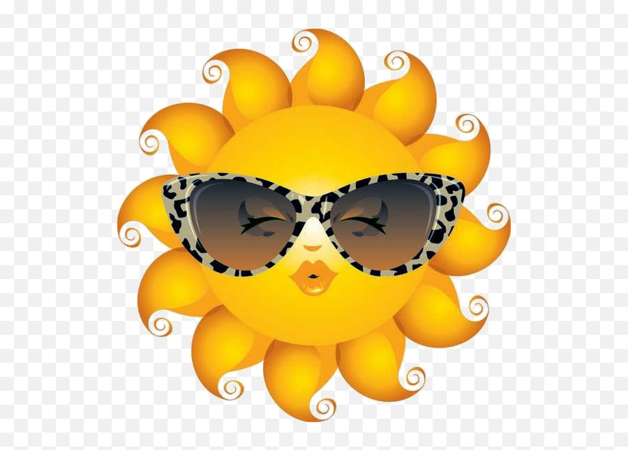 Sun Summer Glasses Shades Girl Hot Kiss - Sunshine Emoji,Shades Emoticon