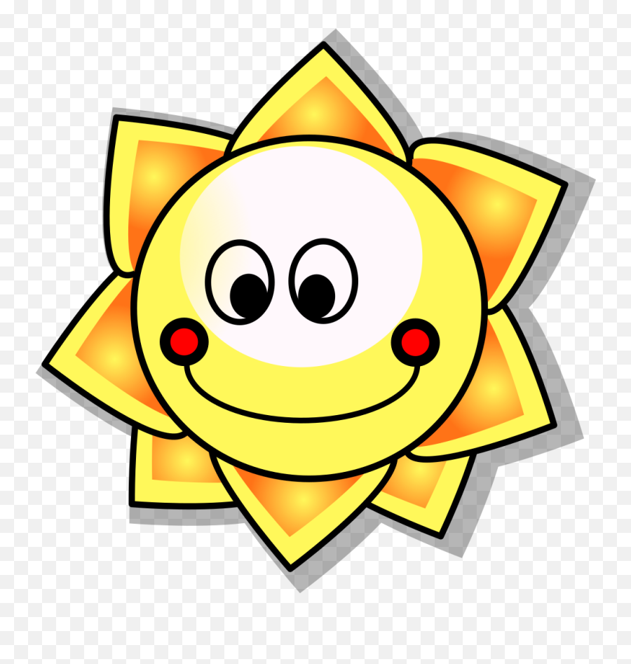 Smiling Sun Png Svg Clip Art For Web - Download Clip Art Sun Clip Art Emoji,Kale Emoji