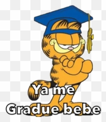 Garfield Stickers For Whatsapp - Garfield Graduate Emoji,Alien In Square Emoji