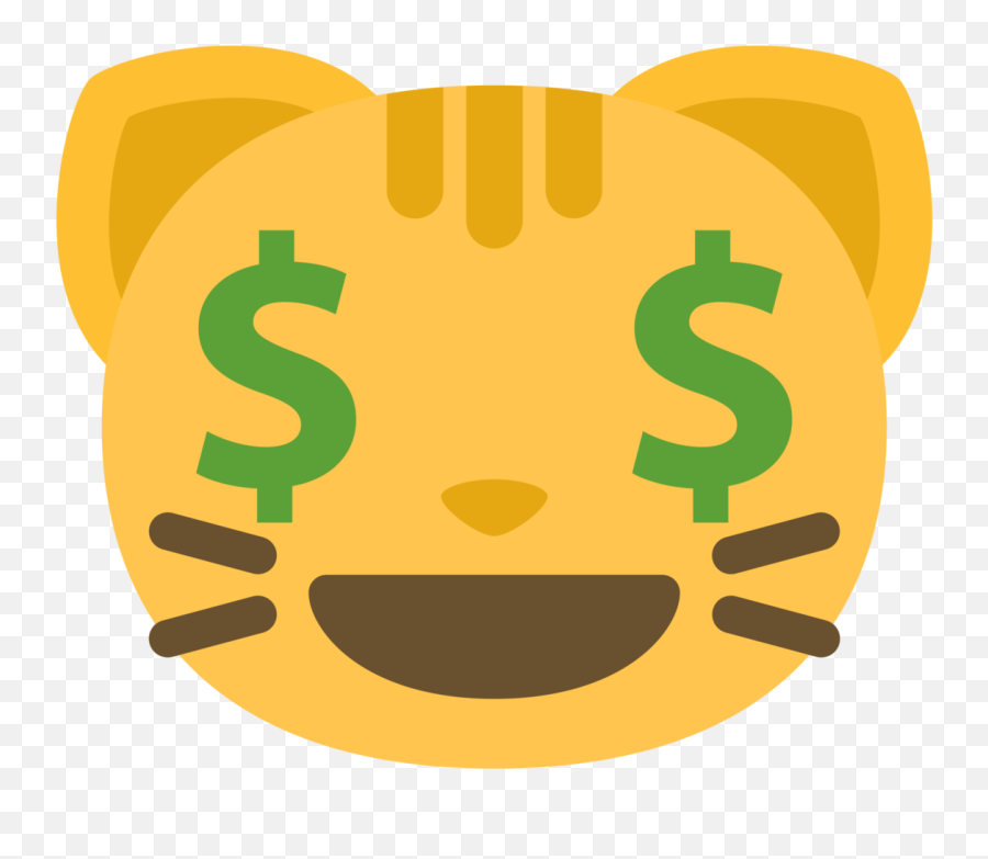Free Emoji Cat Face Dollar Png With - Cat Money Emoji,Dollar Emoji Png