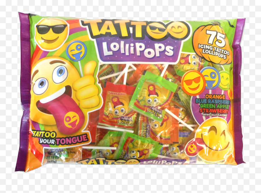 Strawberry Emoji Png - Emoji 75ct Tattoo Pop Laydown Bag 1 Toy Craft Kit,Popcorn Emoji