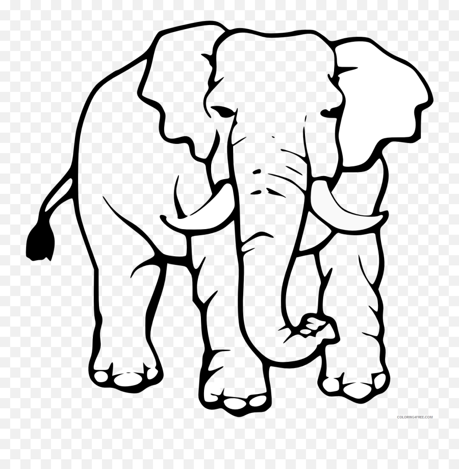 Cute Elephant Coloring Pages Cute Elephant Black And - Elephant Coloring Page Emoji,Elephant Emoji