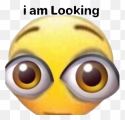 Heslooking Sticker By Caesioe6namg9q1cdcr - Am Looking Cursed Emoji,Bug Emoji