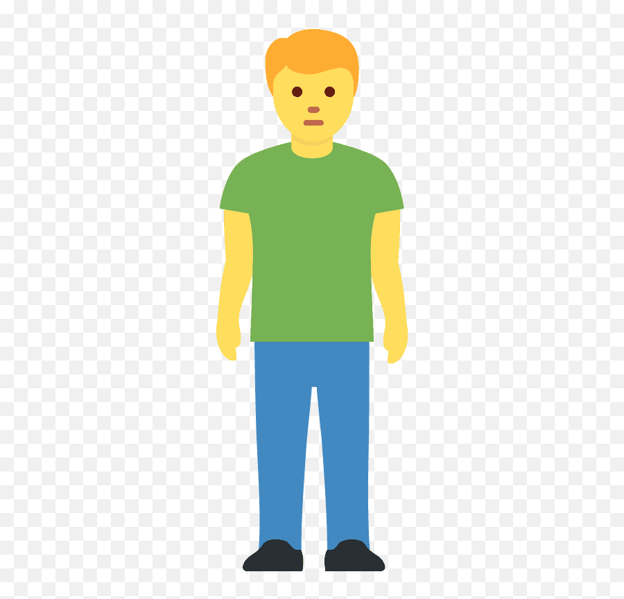 Man Standing Emoji Clipart Free Download Transparent Png - Homem Em Pé Emoji Pele Morena,Emoji People