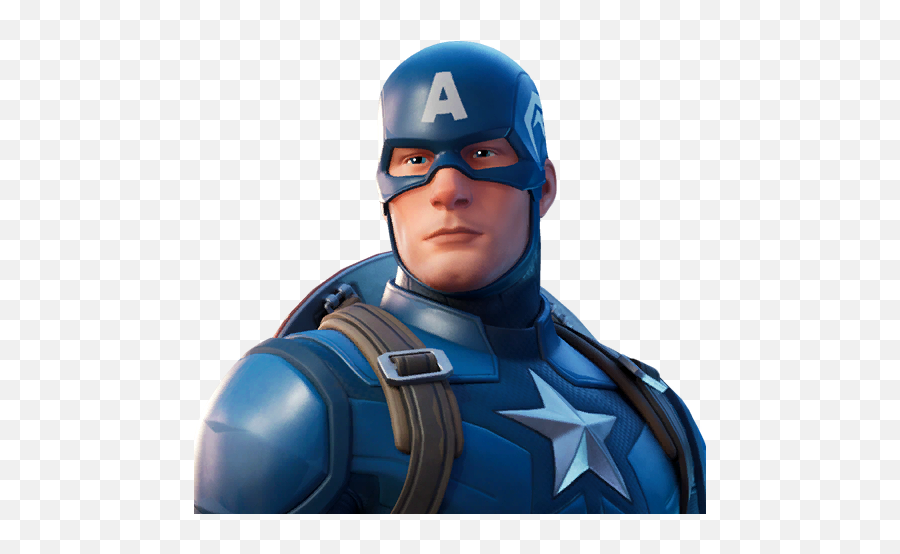 Captain America - Outfit Fnbrco U2014 Fortnite Cosmetics Captain America Fortnite Png Emoji,Captain America Emoji