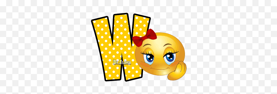 W - Transparent Letter H Gif Emoji,W Emoticon