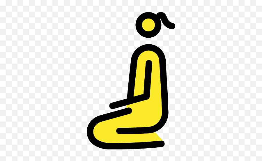 Woman Kneeling Emoji Clipart Free Download Transparent Png - Dot,Knee Emoji