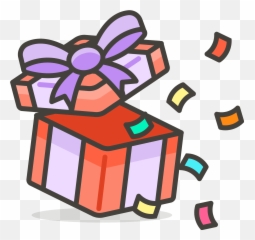 Wrapped Gift Emoji Clipart - Iconos De Regalos Png