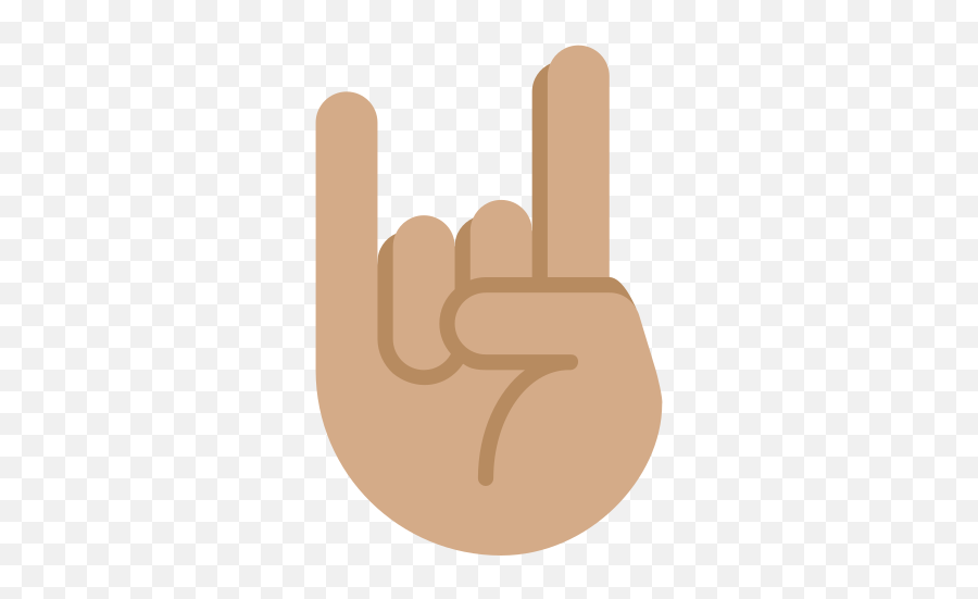 Sign Of The Horns Medium Skin Tone Emoji - Do Sign Of The Horns Emoji,Emoji Skin Tones