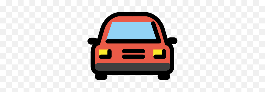 Oncoming Automobile Emoji - Automotive Decal,Auto Emoji