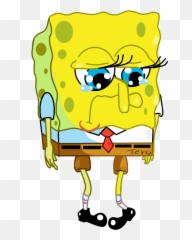 Sad Spongebob Clipart - Png Sad Spongebob Emoji,Caveman Emoji
