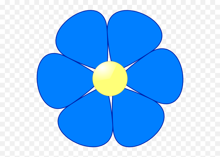 Free Blue Flower Transparent Background - Blue Flower Clipart Emoji,Blue Flower Emoji