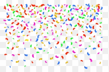 Confetti Background Vector Png - Transparent Clipart Emoji