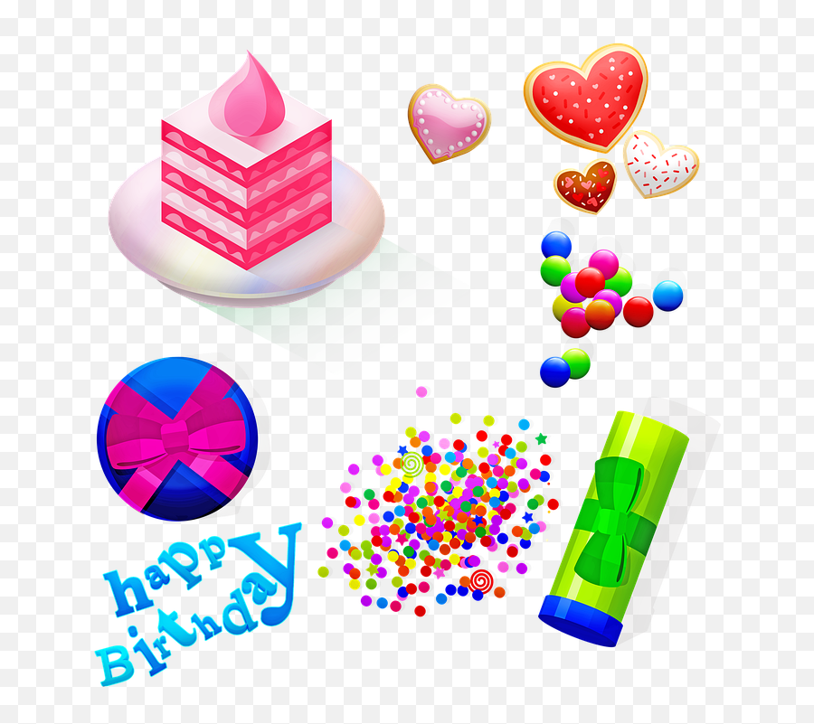 Birthday Celebration Gifts Cake - Happy Birthday Emoji,Party Horn Emoji