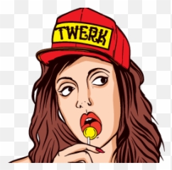 Twerk Cartoon - Moombahton Flyer Emoji