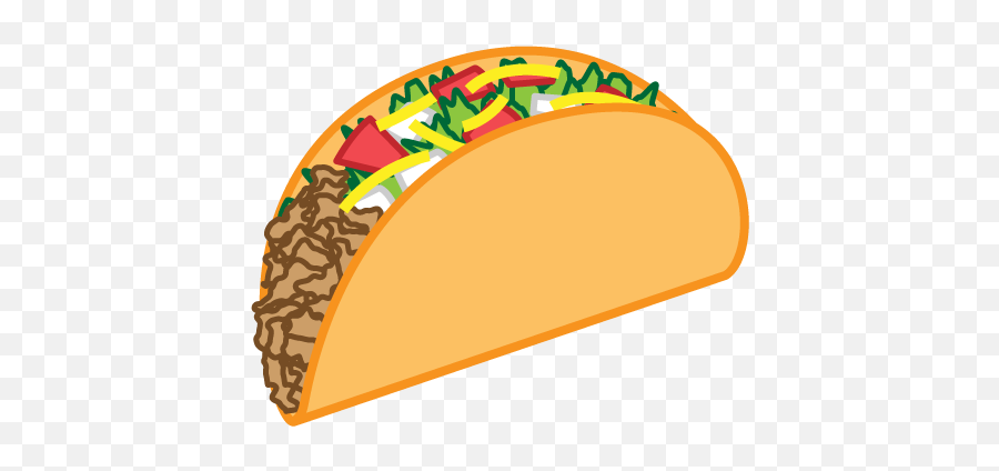 Taco Clipart - Taco Clipart Png Emoji,Tacos Emoji