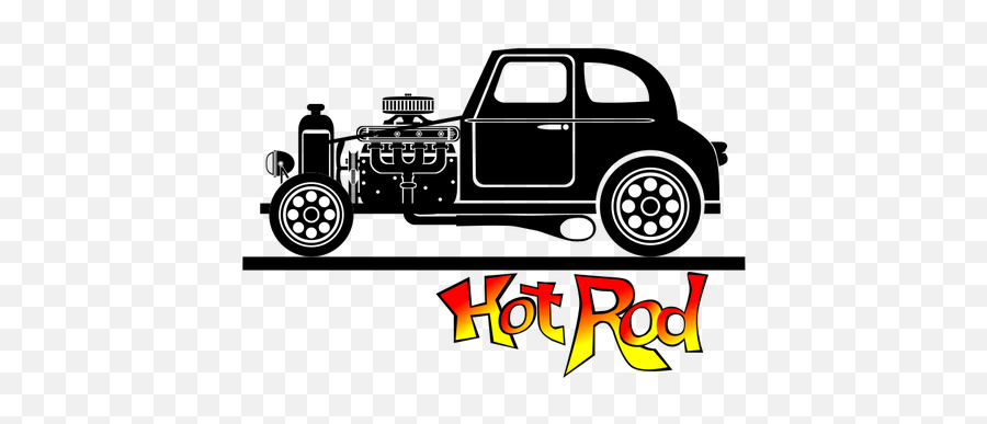 Hot Rod Car Vector Image - Hot Rod Vector Car Emoji,Car Crash Emoji