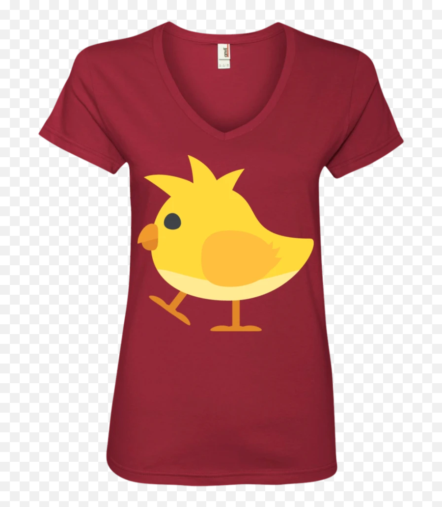 Chick 2 Emoji Ladies V - Snoopy Navideño Camisetas,Chick Emoji