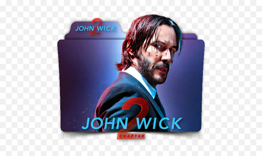 John Wick V John Wick 2 - John Wick Movie Folder Icon Emoji,John Wick Emoji