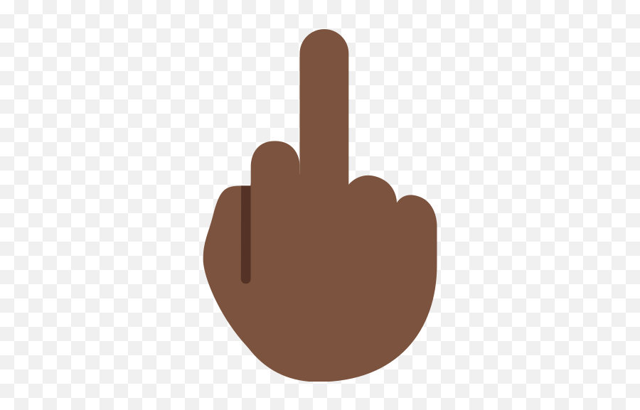 Middle Finger Emoji With Dark Skin Tone Meaning And - Black Middle Finger Emoji,Black Thumbs Up Emoji
