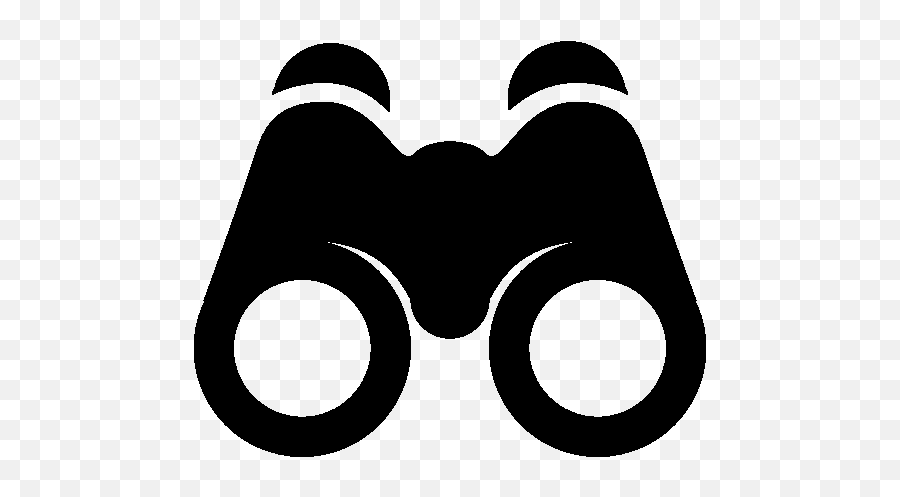 Very Basic Binoculars Icon - Binoculars Clipart Transparent Emoji,Binoculars Emoji