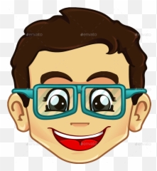 Eyeglasses Clipart Fancy Glass - Boy Glasses Clipart Emoji,Fancy Emoticon