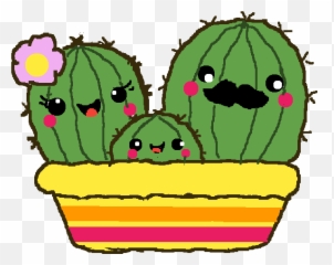 Download Slightly Derpy Cactus Family - Autumn Cactus Transparent Background Emoji,Cactus Emoji Facebook