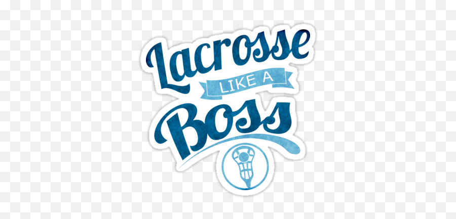 Lacrosse Like A Bossu0027 Sticker By Gamefacegear Like A Boss - Diving Emoji,Lacrosse Emoji