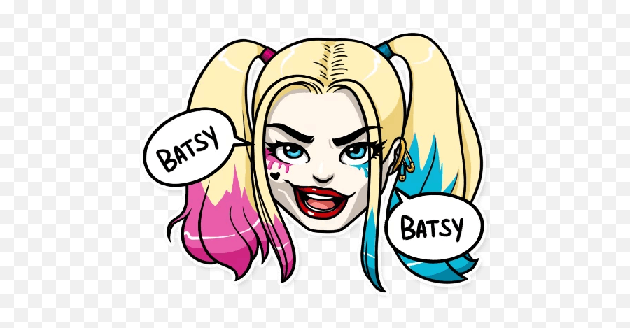 Harley Quinnu201d Stickers Set For Telegram - Harley Quinn Telegram Stickers Emoji,Harley Quinn Emoji