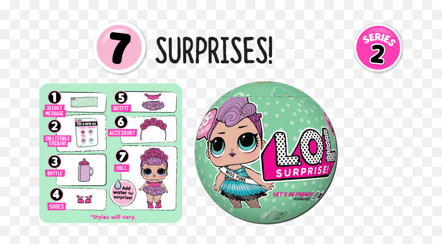 Lil Outrageous Littles Lol Surprise - Lol Surprise Logo Lils Sister Emoji,Emoji Dolls