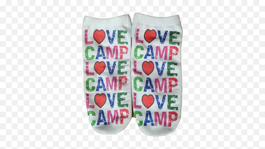 Love Camp Heart Socks - Arrive Alive Emoji,Camp Emoji