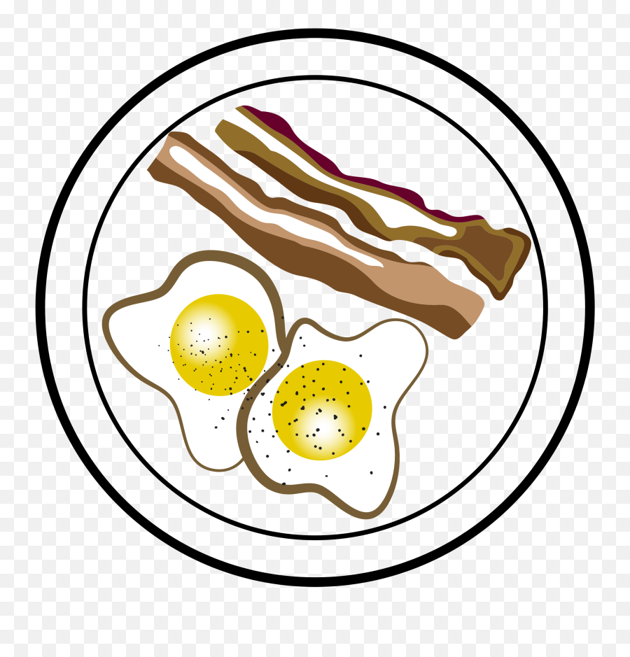 Library Of Bacon And Eggs Border Image - Eggs And Bacon Clipart Emoji,Fried Egg Emoji